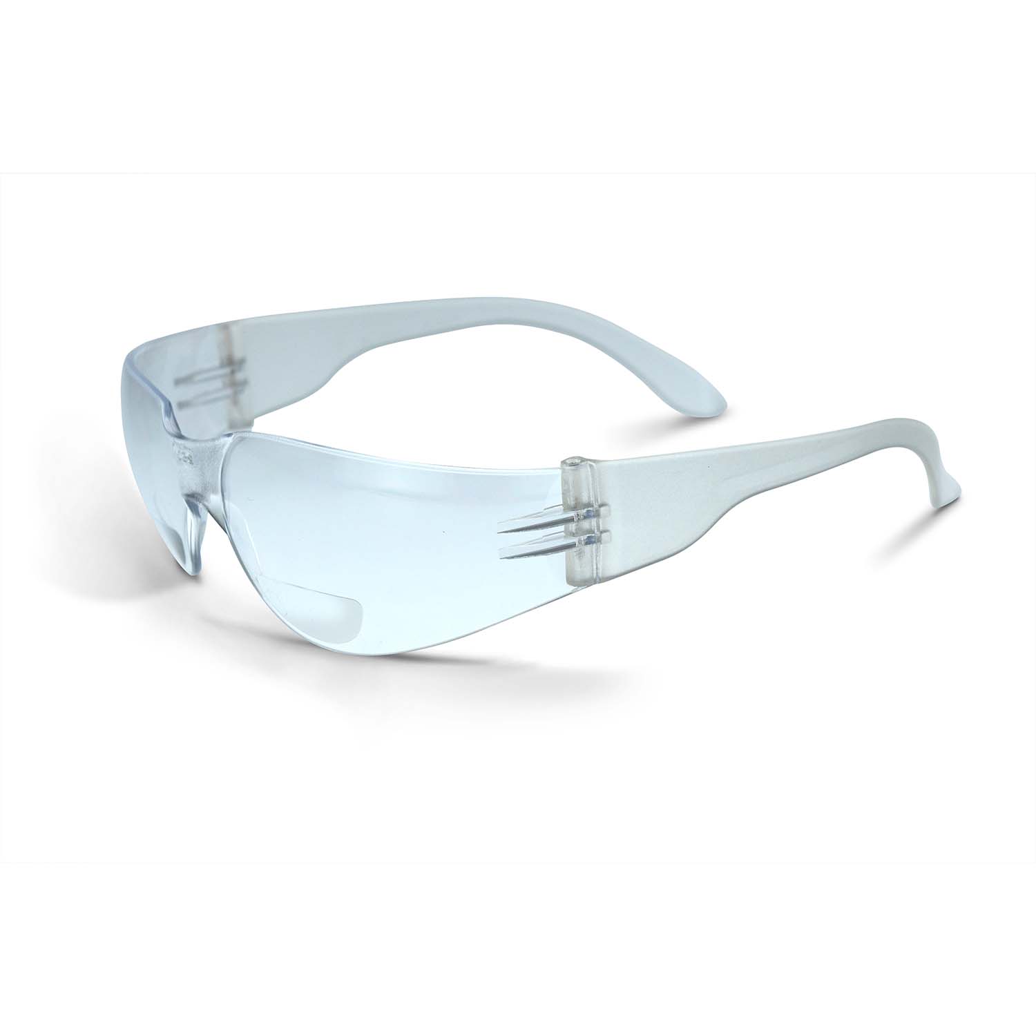Mirage™ MRB Bifocal Safety Eyewear - Clear Frame - Clear Lens - 2 Diopter - Bifocals